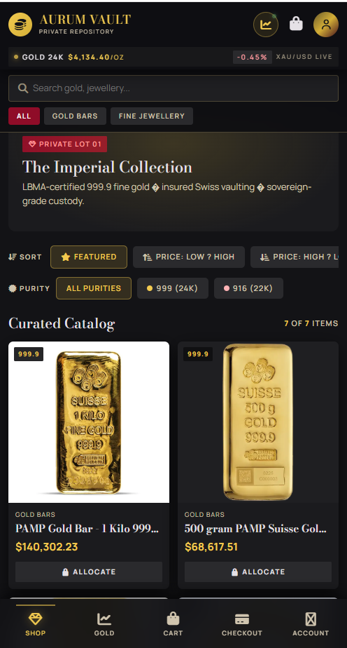 Arunika Special E-Commerce System for Gold/ Jewelry Shop