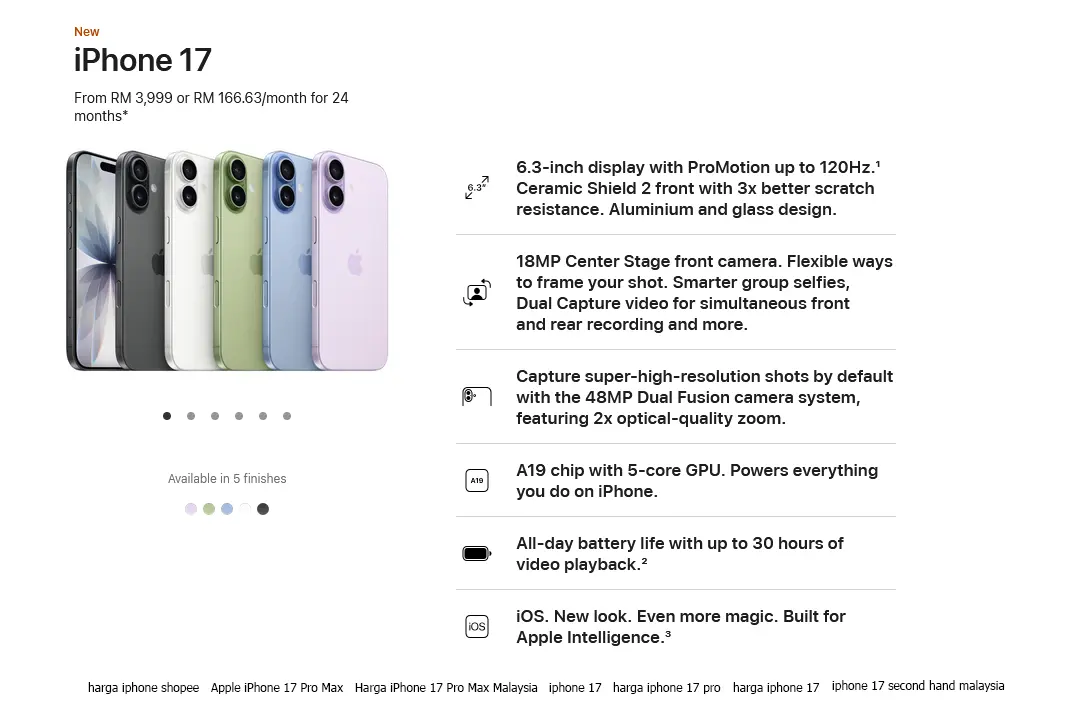 apple iphone 17 iphone 17 pro apple iphone 17pro max iphone 17 shopee apple malaysia